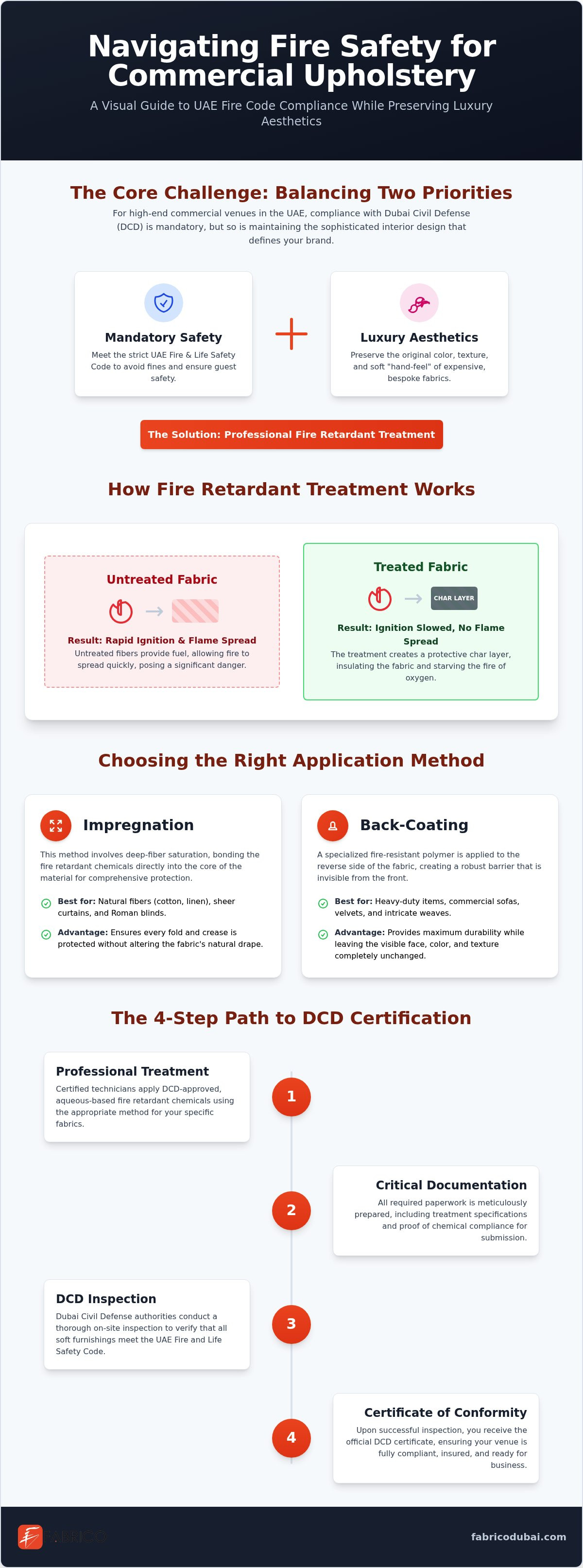 UAE Commercial Upholstery Fire Safety Guide 2026