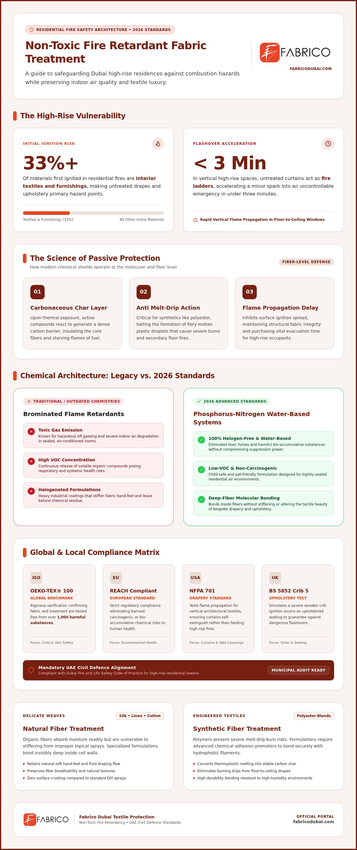 Non-Toxic Fire Retardant Fabric Treatment in Dubai: The 2026 Safety Guide