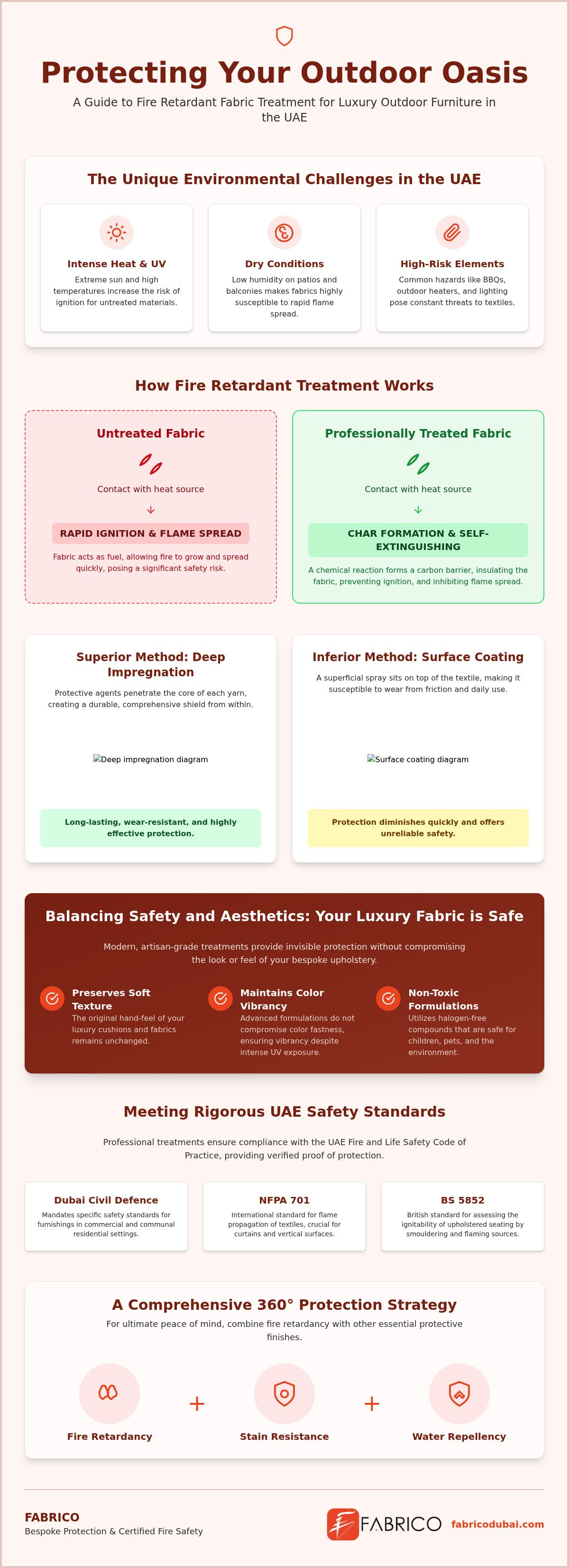 Fire Retardant Outdoor Fabric Guide UAE 2026