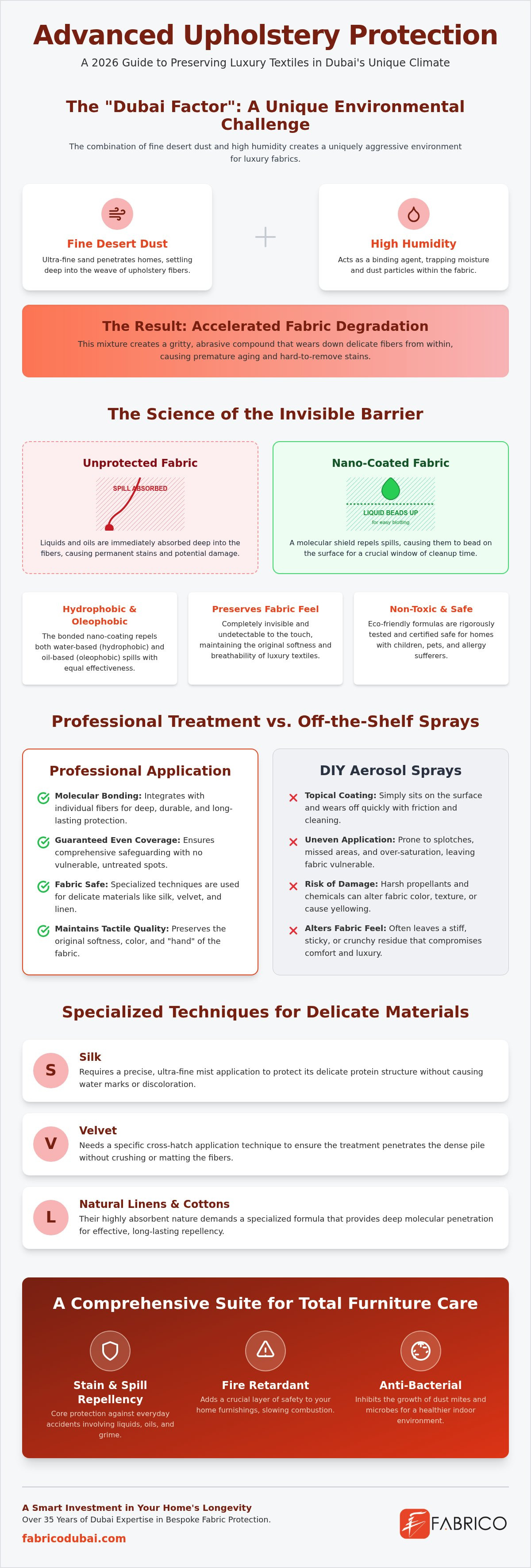 Upholstery Stain Protection Dubai: 2026 Guide
