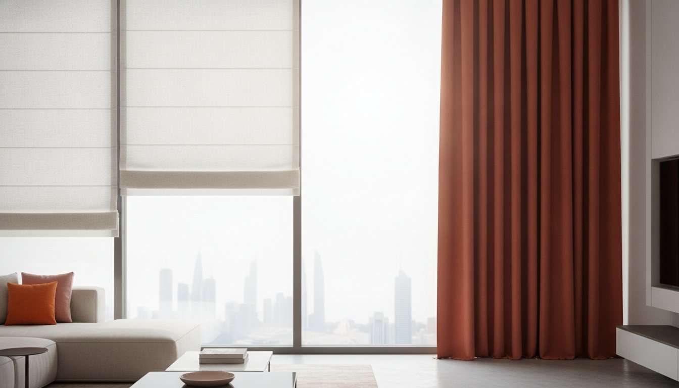 Roman Blinds vs. Curtains in Dubai: The 2026 Homeowner’s Comparison Guide