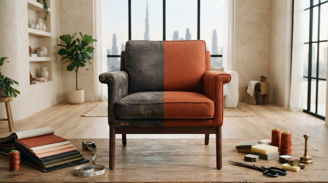 How Much to Reupholster an Armchair in Dubai? 2026 Cost Guide